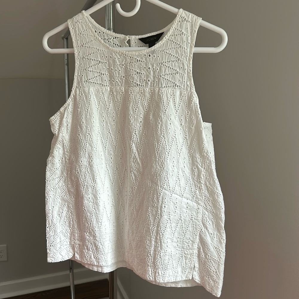 J. Crew white blouse size 6
